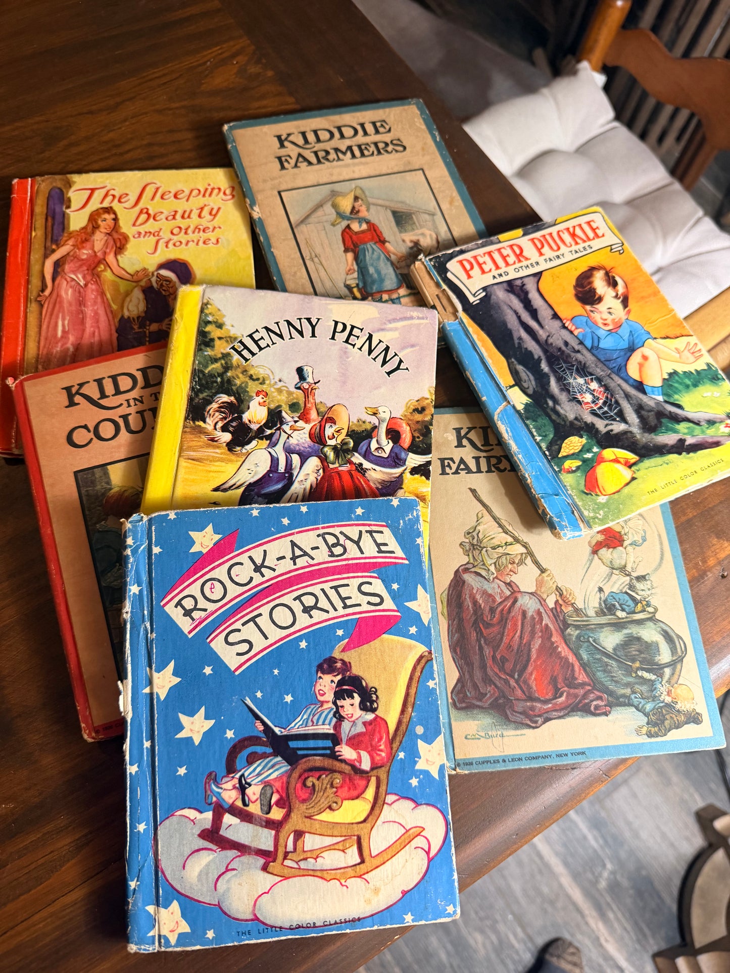 Set of 8, 1940’s Vintage Children’s Books