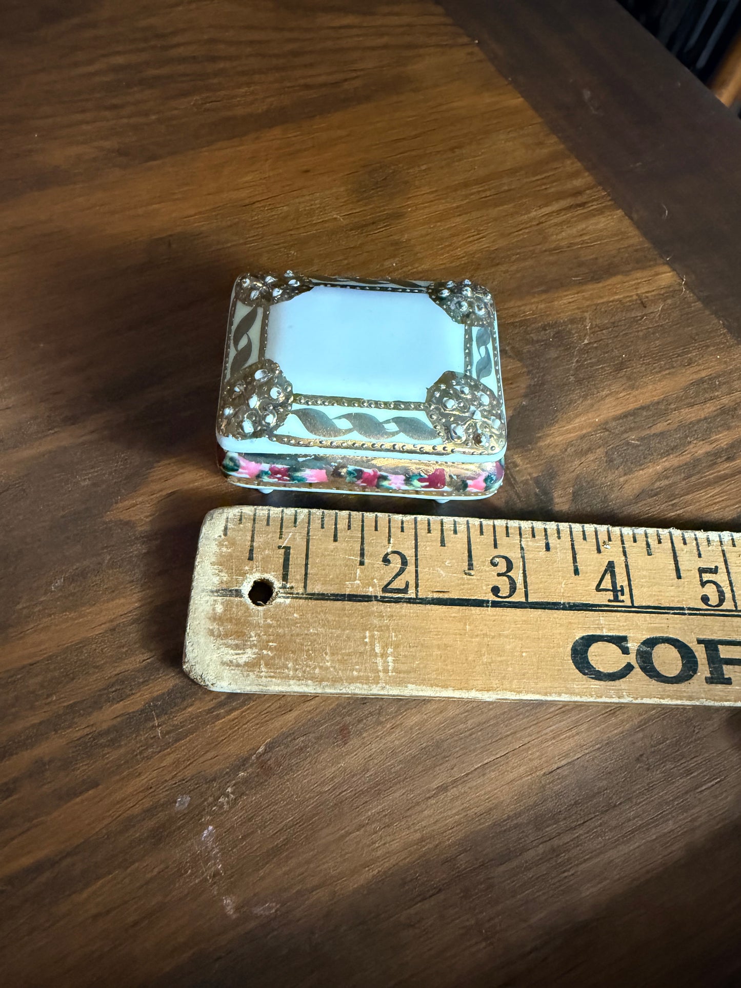 Vintage Nippon Porcelain Handpainted Trinket Box