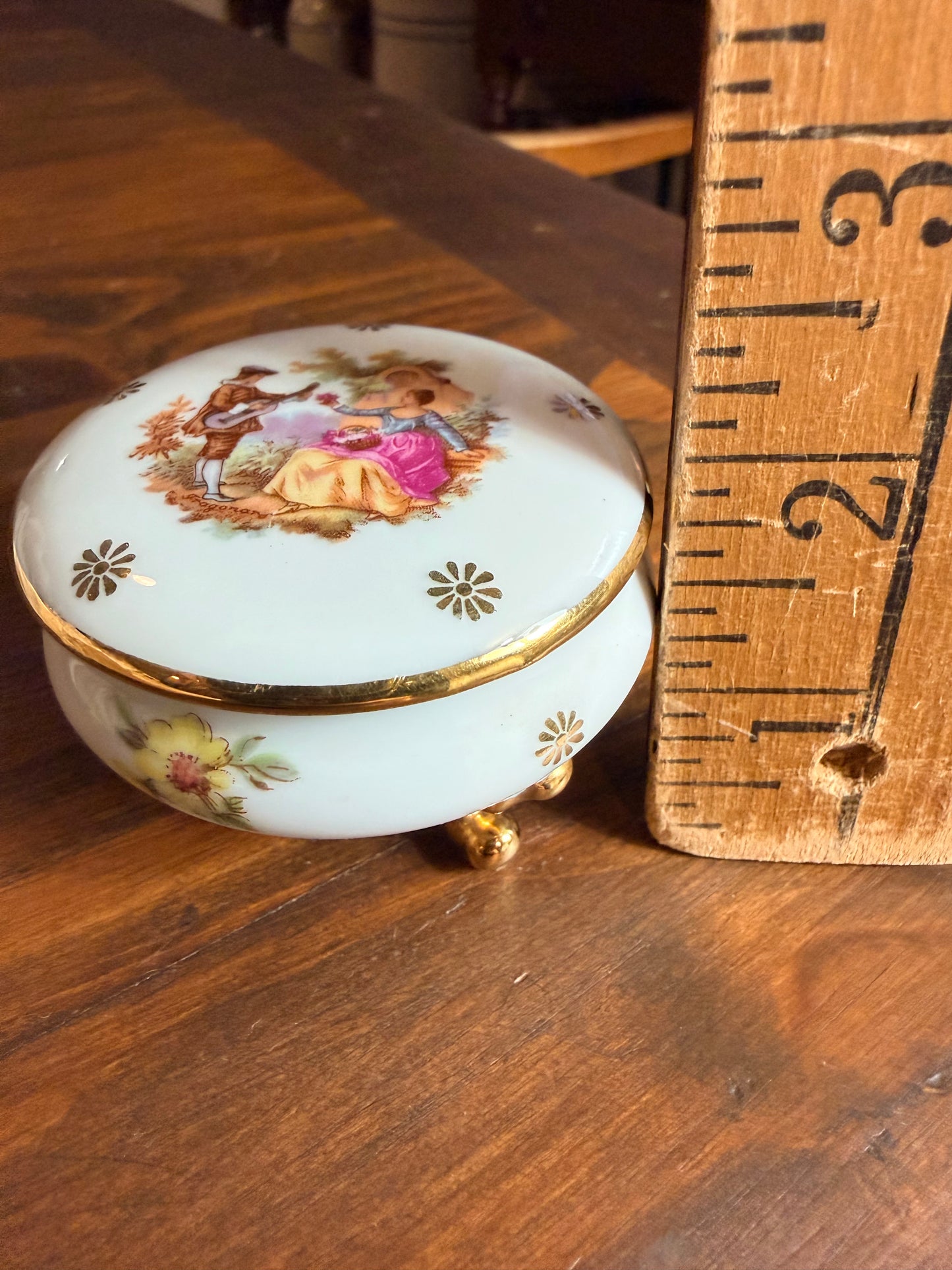 Vintage Limoges porcelain trinket box