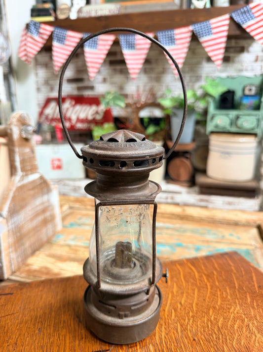 RARE Antique Dietz Scout Skater's Lantern, miniature kerosene lamp
